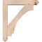 Ekena Millwork Imperial Arts and Crafts Smooth Bracket w/ Offset Brace, Douglas Fir, 5 1/2"W x 28"D x 32"H BKT0604X28X32IMP03SDF - alternate 4